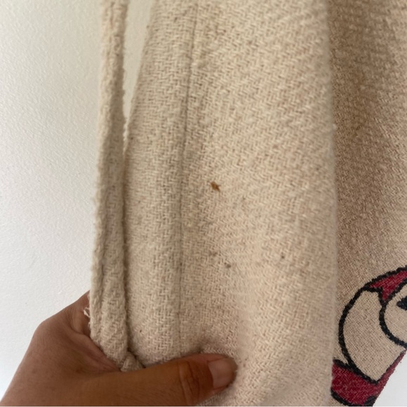 Vintage Chicago Bulls terry cloth drawstring backpack 22x14x10 - Picture 9 of 11